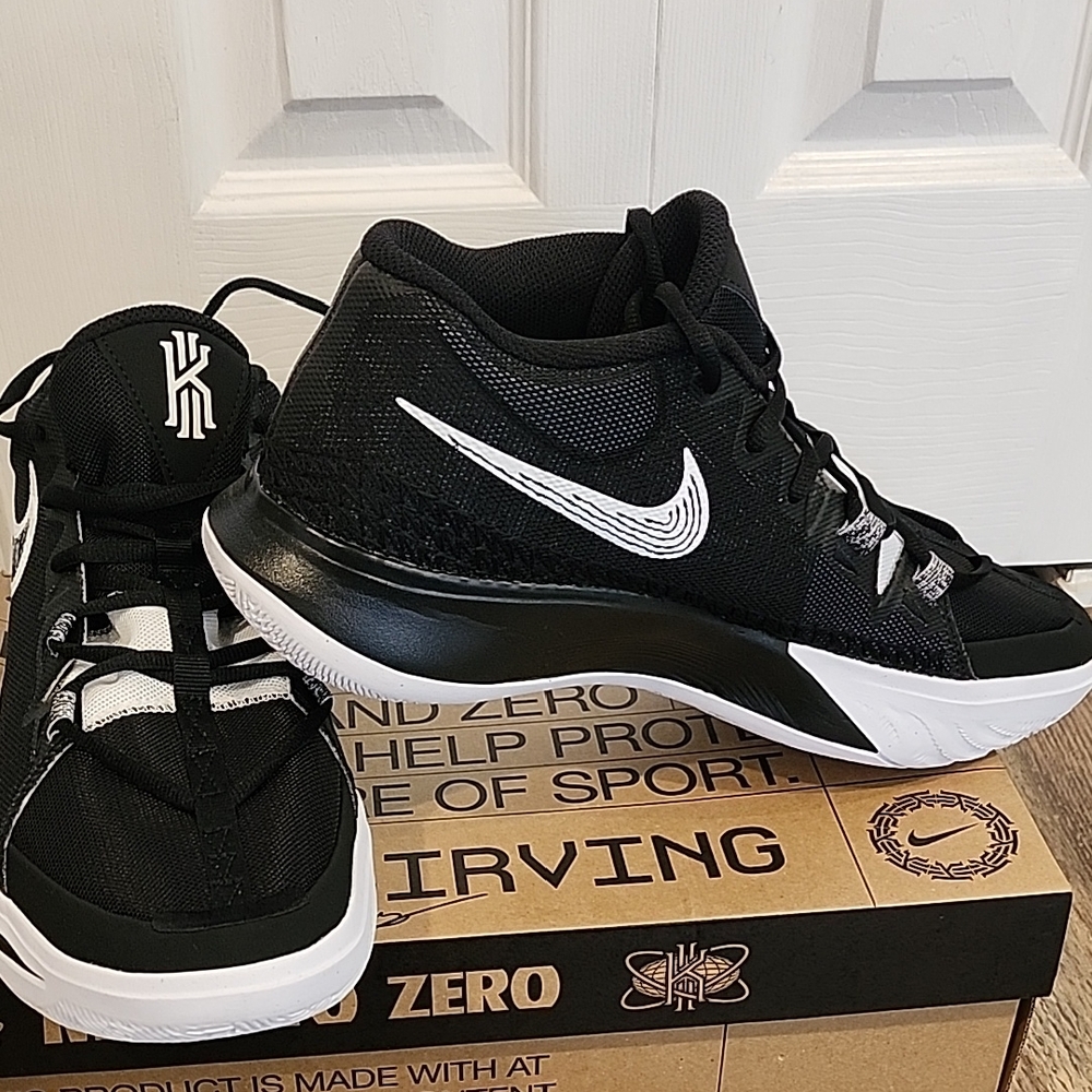 Nike Kyrie Black and White Athletic Shoes